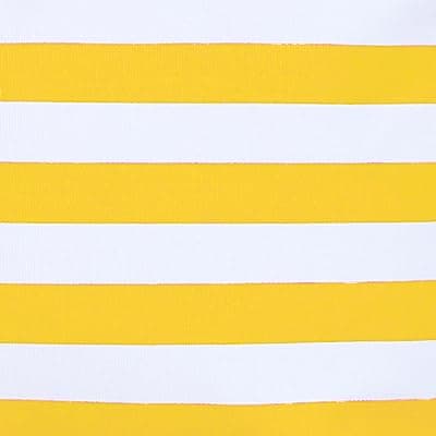 DonDon Large Beach bag for women with zip Waterproof Pool bag holiday bag Maritime Stripes Yellow White — view 2