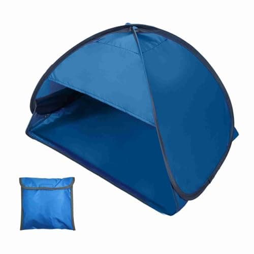 CFTGIW Mini Beach Sun Shade Canopy Instant Outdoor Beach Tent Shelter with Carry Bag on Top Zippered You Your the Polyester 190T Silver-coated Wind Against Rain Portable Mini Sun (70X50X45cm)