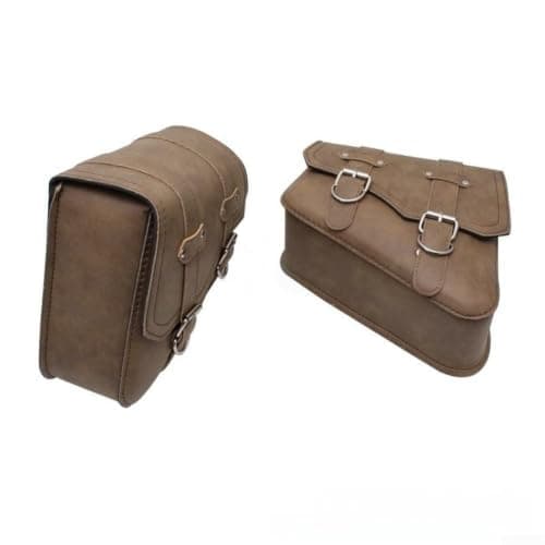 Antique for beige Saddle Bag for Motorcycle 28x24x14cm Storage(Left) — view 3