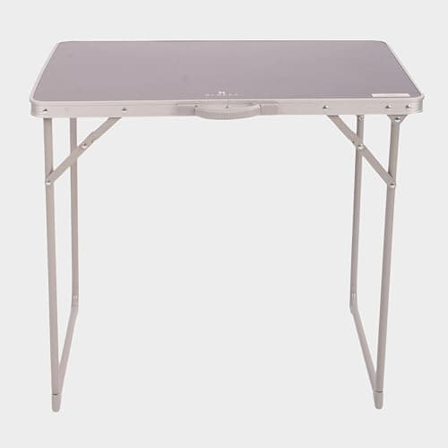 Hi-Gear Folding Picnic Table, MDF Top, Anodised Steel Frame, 70x50x62cm, with Carry Bag, Lightweight, Portable, for Camping, Festivals, Outdoor Use (Grey) — view 3