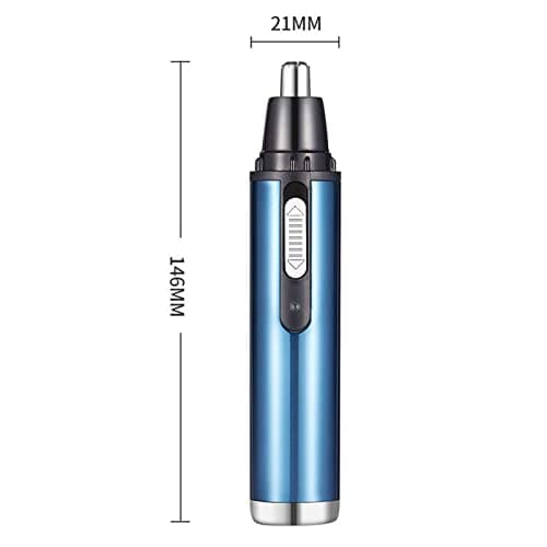Naroote Nasal Hair Trimmer, Cleanable Sky Blue 4 in 1 USB Charging Nasal Hair Trimmer Removable for Travel — view 5