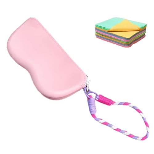 Sunglass Case Silicone Zipper Eyewear Holder