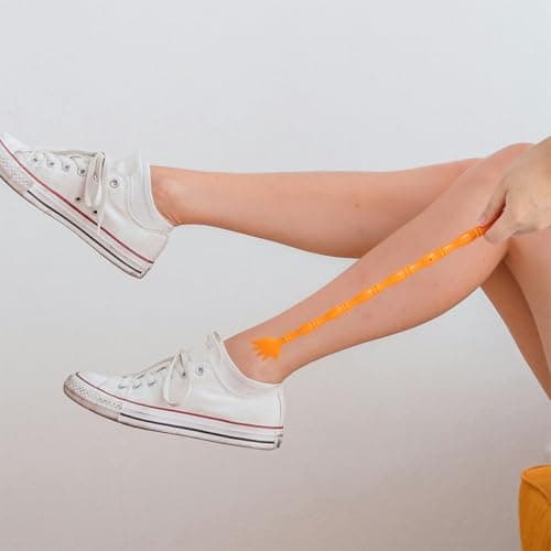 Hand Shaped Back Scratcher and Shoehorn 2pcs Plastic Orange — view 6