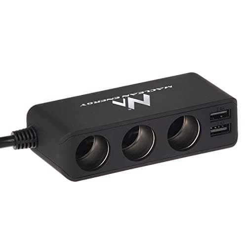 Maclean MCE117 MultiPort Car Charger 3x12V Lighter Socket 4xUSB — view 4