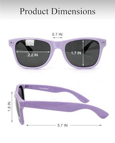 toTravelGear Polarised Sunglasses Men Women, Trendy Rectangle UV Protection — view 4