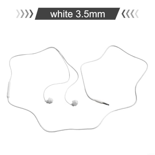 Compact Wired Earphones for Living Room Quiet(white1 3.5mm) — view 2