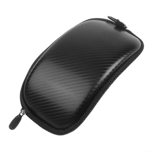 NiuLumea Skiing Glasses Case Hard Shell 22cm Black White(Black)