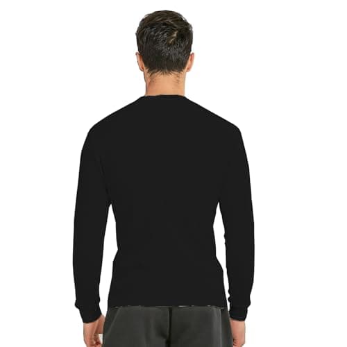 iTRONiK Pack of 4 Long Sleeve Men Thermal Shirt Underwear Top Warm Winter Brushed Inside Base Layer Vest (Multi, M) — view 6