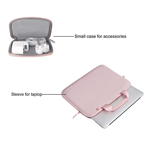 MOSISO Laptop Case 13.3 inch, 13-13.3 inch Laptop Sleeve Bag, Pink — view 2