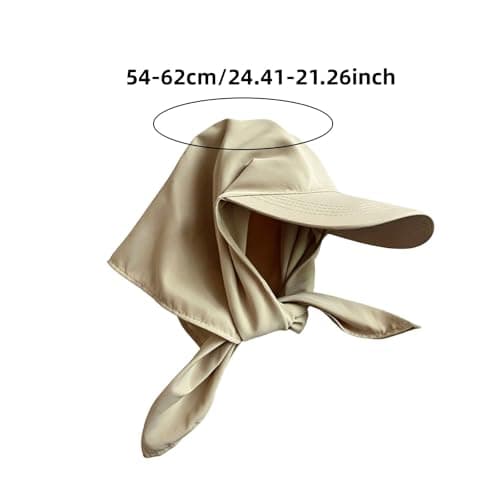 Women Wide Brim Sun Visor for Seasonal Wear, Sporty Open Crown Design, Wraparound Open Crown Profile, Lightweight Headwear for City Travel and Coastal Breaks, Holiday Packing (Light Yellow, One Size) — view 5