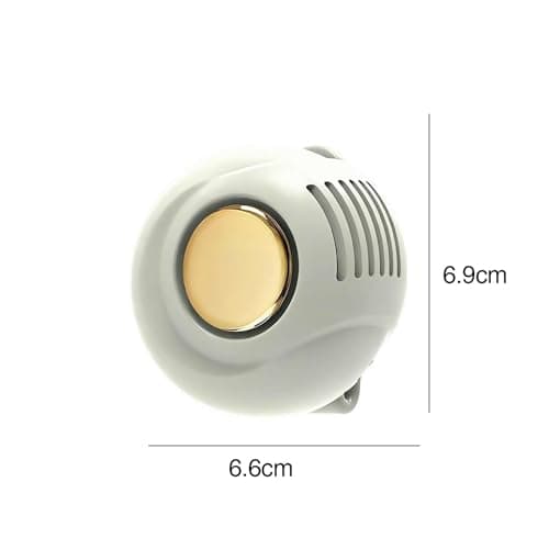 YSINOBEAR Clip On Waist & Neck Fan,Small Clip Fan,Portable Silent Mini Bladeless Whirlwind for Waist Clip,Ultra-Quiet 3-Speed Cooling Fan for Outdoorr/Travel/Office/Shirt (Beige) — view 2