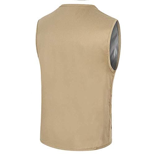 Men's Utility Fishing Vest Lightweight Outdoor Work Safari Travel Photo Multi Pockets Waistcoats Casual Outwear Gilet Cargo Vest Jacket Summer Sleeveless Gillette Jackets — view 2