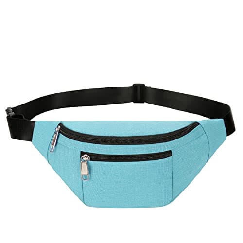 Fanny Pack for Men & Women, Fashion Waterproof Waist Packs with Adjustable Belt, Casual Bag Bum Bags for Travel Sports Running. (Mint Green)