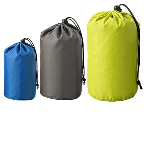 Apcodino 3PCS Stuff Sack Waterproof Outdoor Small Items Storage Stuff Bag