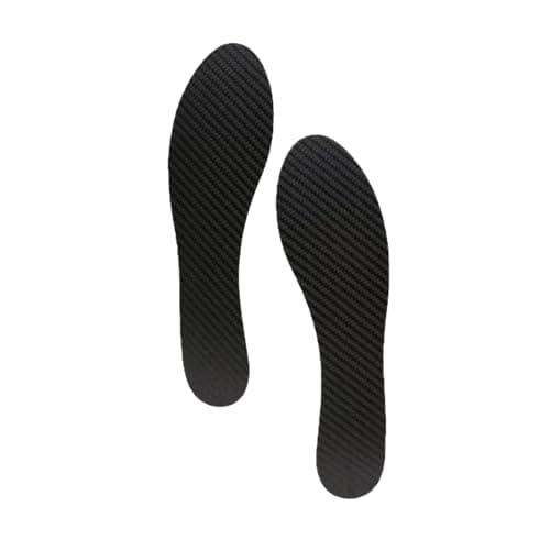 Carbon Fibre Orthotic Insoles – Rigid Carbon Plate Shoe Inserts for Forefoot Support & Stiff Toe Comfort, Lightweight Stability Insoles for Men Women Running Hiking (UK 6)