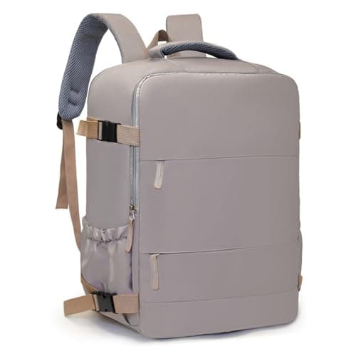 Treer Ryanair Cabin Bags 40x30x20 Underseat Travel Backpack Cabin Bag Carry on Waterproof Hand Luggage for Airplanes, Multiple Pockets Comfort Rucksack for Men, Women (Grey)