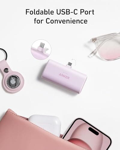 Anker Nano Power Bank,5,000mAh Portable Charger, Built-In USB-C Connector — view 3