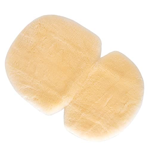 Merauno® Baby Sheep Wool Liner Lamb Wool Insert for Pram, Pushchair, Buggy, Stroller Car Seat Insert Medical Tanned Beige (27"×18" inches) — view 2