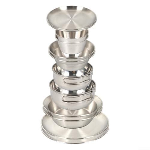 Camping Mess Kit 12 Piece Stainless Steel With Carry Bag — view 3