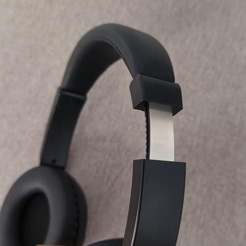RETRADEKING Wireless TV Headphones, Comfort Fit Over-Ear RF Headphones with FM Radio for Adults and Seniors, HiFi Stereo Lightweight Headsets with Deep Bass for Home Office Travel - Black — view 4