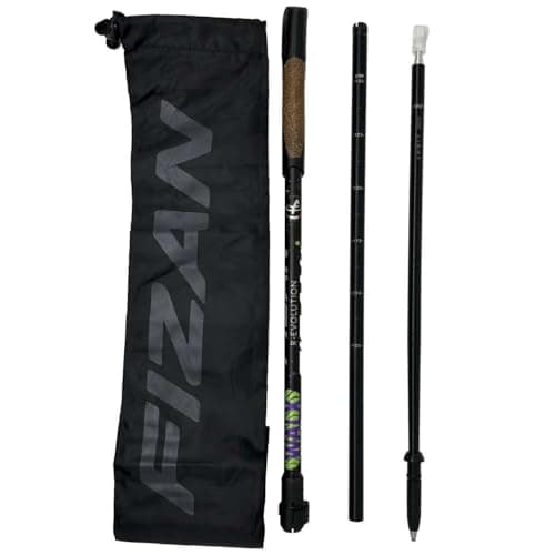 WALX R-Evolution Nordic Walking Poles, Compact 3-Part Travel Poles, Lightweight & Durable, Made by Fizan — view 2