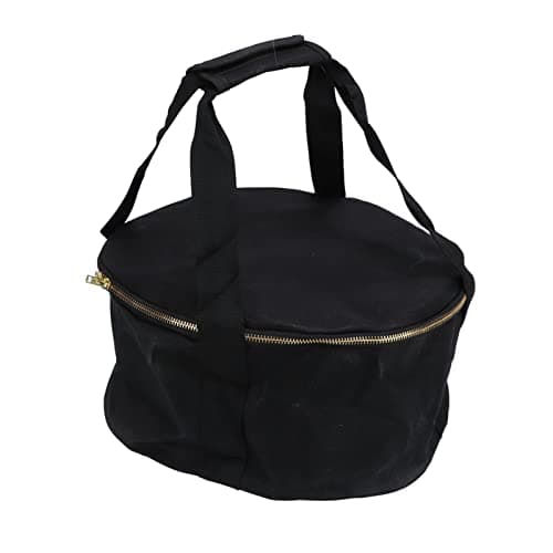CLZothique Side-Opening Canvas Pot Bag, Camping Cookware 30.5 cm (Black) — view 5