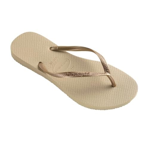 Havaianas Slim Women Flipflop Sand Grey/Light Golden 5 UK — view 3