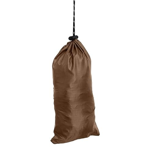Waterproof Poncho Adult, Reusable Rain Poncho Lightweight Waterproof Raincoat Emergency with Hood for Outdoor Hiking Camping Cycling Traveling (Brown, One Size) — view 3