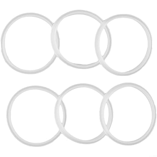 DystopiaWorld 6 Pack Silicone Lid Seal Rings for Hydration Water Bottles Compatible with Refillable Squeeze Bottle Series Leak Proof Replacement Gaskets