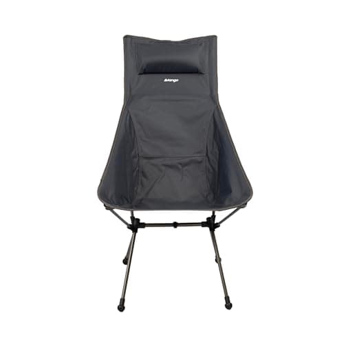 Vango Micro Steel Tall Camping Chair, Lighweight, Strong Foldable to Compact Size, High Back Design Garden Chair Perfect for Festivals, Fishing, Campers, Walkers (India Ink) — view 4
