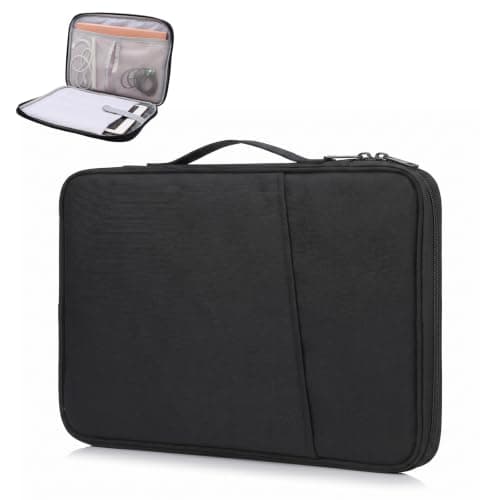 YAXIAO Tablet Bag for Ipad Travel Case for Ipad Carry Case 30×23×3cm Black