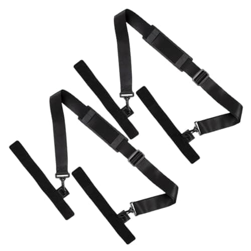 KHBUAB 2pcs Portable Fishing Rod Carry Belt with Adjustable Straps for On-the-go Fishing Trips, Made from Sturdy Sbr Neoprene and Ok Cloth, Comfortable Rod Holder Sling for Travel