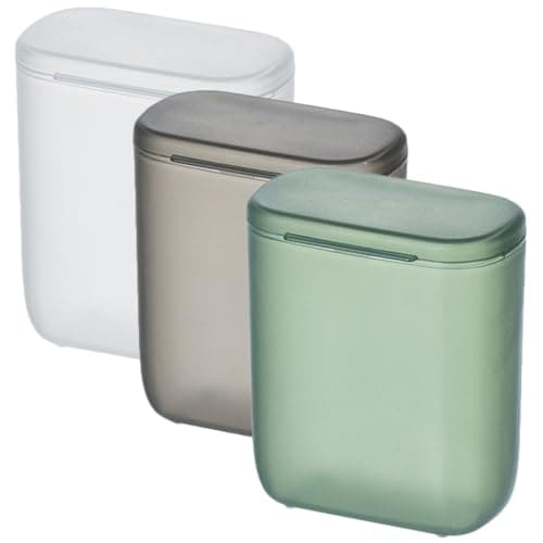Housoutil Portable Storage Box with Lid Clear Plastic Organizer for Small Earphone Charger Cable Accessories Travel Electronics 3.58 X 3.07 X 1.81 Inch