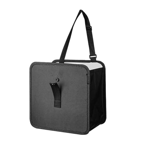 Auto Cabin Waste Container with Quick Release Buckle Storage Foldable Car Trash Can for Family Travel Car Organizer Trash Bag — view 4