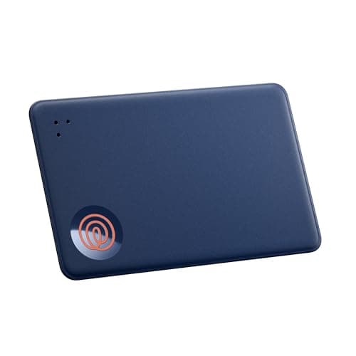 Life360 Tile Slim - Wallet Finder, Bluetooth Tracker and Item Locator for Luggage Tags, Passports and More. Both iOS and Android Compatible. Phone Finder. 1-Pack (Navy Blaze)