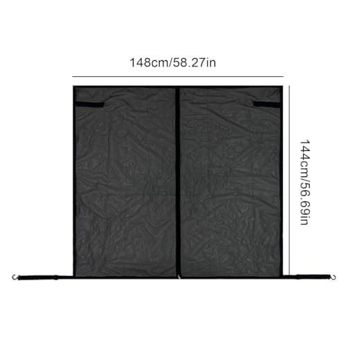 Car Tailgate Mesh Screen - 58x57inch Fly-Proof Magnetic Tent, SUV Sun Protection Net Camping Tent | for Travel Road Trip Picnic Tailgating Overlanding Van RV Protection Shade — view 6