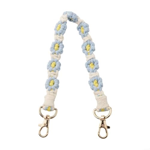 Silicone Cup Chain Accessories 7PCS for 30oz and 40oz Hydration Bottles with Hand Strap and Wool Ball Pendant for Secure Handling (blue) — view 3