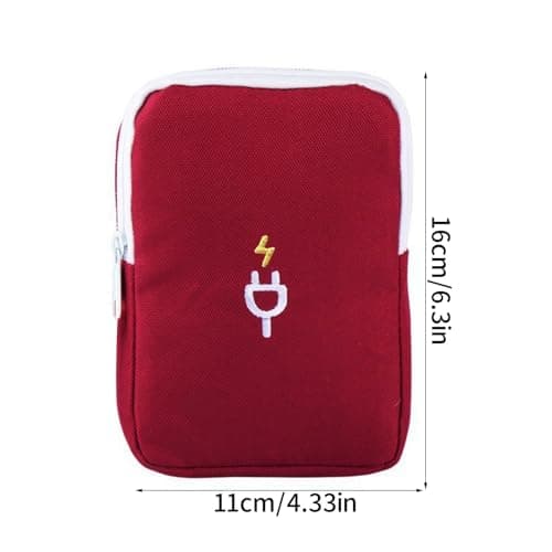 Electronics Travel Organizer,Waterproof Tech Accessories Travel Case Pouch | Charger Case for Cable, Charging Cords, Charger, Ph, Earbuds, Bank — view 4