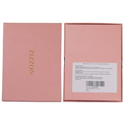 ZIZZON Manicure Set 18 in 1 Professional Pedicure Set Nail scissors Grooming Kit with Leather Travel Case Pink — view 6
