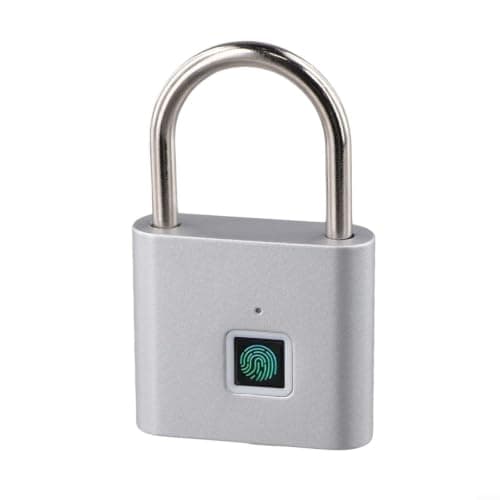 Biometric Padlock Stainless Steel Shackle 4mm Thick