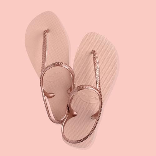 Havaianas - Flash Urban, Comfortable, Elegant, and Versatile Sandals, Closed Ankle, Metallic Crossed Straps, Women — view 2