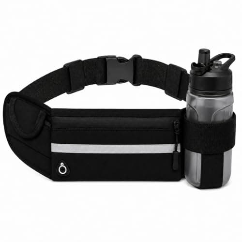 Running Belt with Water Bottle Holder, Hydration Waist Pack for Phone Keys