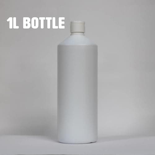 Palm Safe 2pcs 1 Litre HDPE Durable Plastic Bottles BPA Free Refillable Reusable with Non Leak Flip Caps for Liquids — view 2