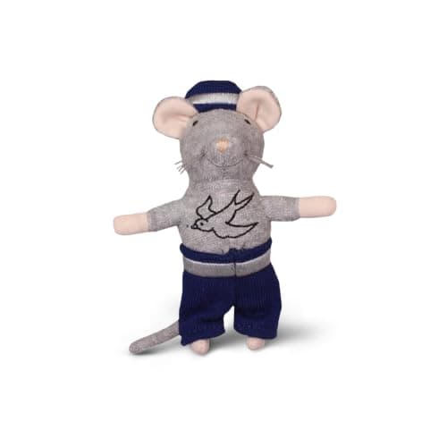 Mouse Mansion To Go – Sailor's Cabin DIY Dollhouse in a Suitcase & Grandpa Sailor 12 CM Plush Mouse | Wooden Furniture, Handmade hammock and metal mini bucket and binoculars | Craft Kit — view 3