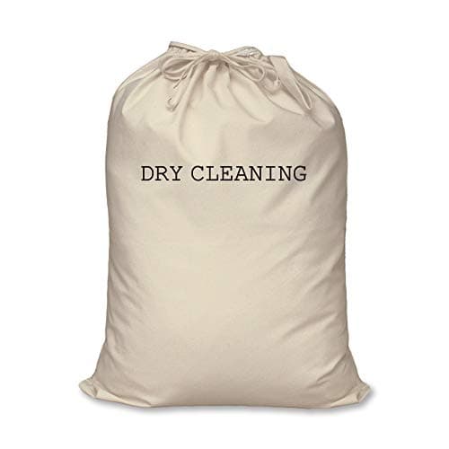 60 Second Makeover Limited Travel Laundry Bag Dry Cleaning Bag Gift 100% Natural Cotton Home Storage Organisation Washing Laundry Basket Laundry-Basket Dirty Clothes Basket - Travel Size 46 x 60cm