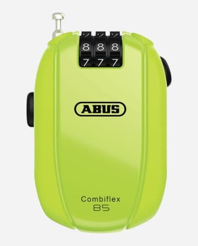 ABUS Combiflex Break 85 Cable Lock, 85 cm Long, Neon Yellow — view 4