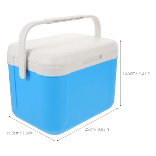 Healvian Portable Insulated Ice Box Cooler 5.5l Lightweight Pu Material Outdoor Cooling Box with Ice Pack for Camping, Fishing, Road Trips and Picnics — view 2