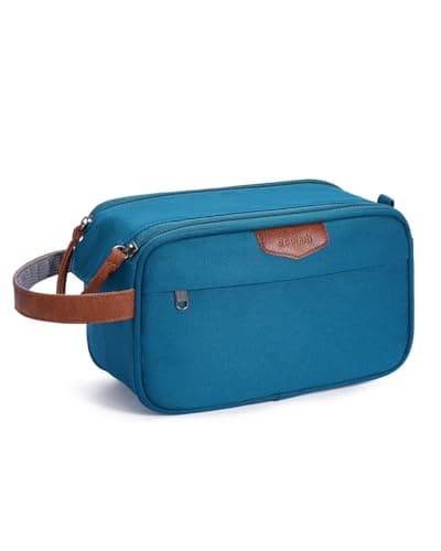 ECOHUB Toiletry Bag for Men, Wide-Open Travel Wash Bag with Wet Pocket