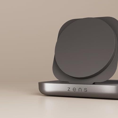 Zens 15W Magnetic Nightstand Wireless Charger (2026), Black — view 2