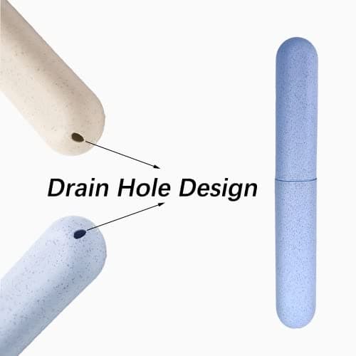 CCLKHY 2 Pcs Toothbrush Case, Toothbrush Travel Case Cover, Portable Toothbrush Storage Case, Sutiable for Home Travel Outdoor Camping Hiking Business Trip — view 3